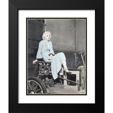 Jean Harlow - The Beast of the City Black Modern Wood Framed Art Print with Double Matting by Hollywood Photo Archive