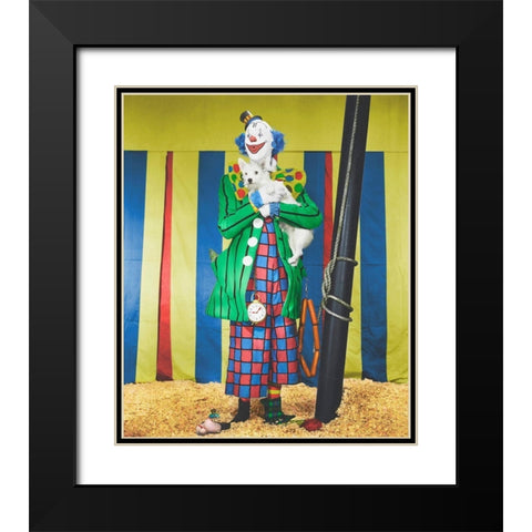 Jimmy Stewart Black Modern Wood Framed Art Print with Double Matting by Hollywood Photo Archive