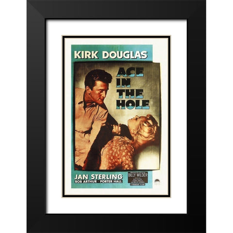 Ace in the Hole Black Modern Wood Framed Art Print with Double Matting by Hollywood Photo Archive