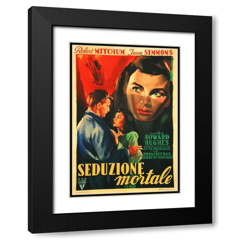 French - Angel Face Black Modern Wood Framed Art Print with Double Matting by Hollywood Photo Archive