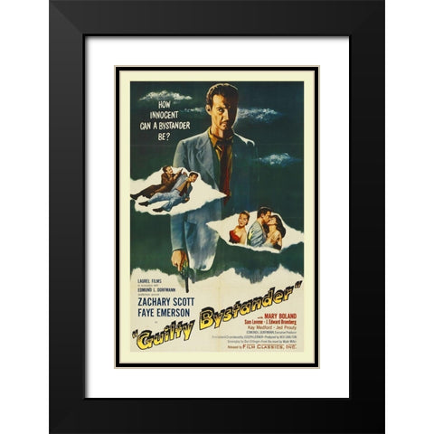 Guilty Bystander Black Modern Wood Framed Art Print with Double Matting by Hollywood Photo Archive