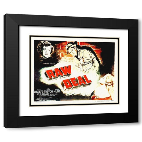 The Raw Deal Black Modern Wood Framed Art Print with Double Matting by Hollywood Photo Archive