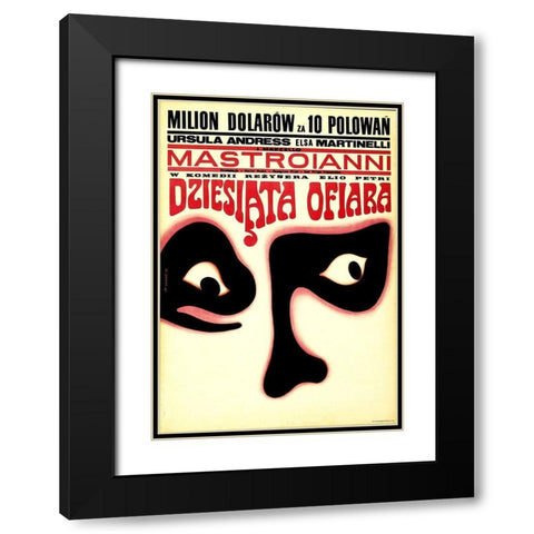 Polish - The Tenth Victim Black Modern Wood Framed Art Print with Double Matting by Hollywood Photo Archive