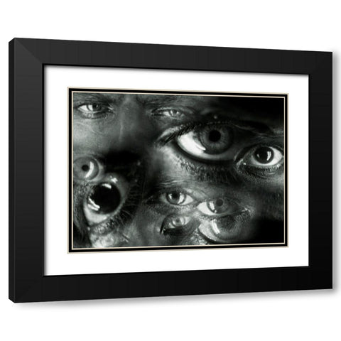 Metropolis - Production Still Black Modern Wood Framed Art Print with Double Matting by Hollywood Photo Archive