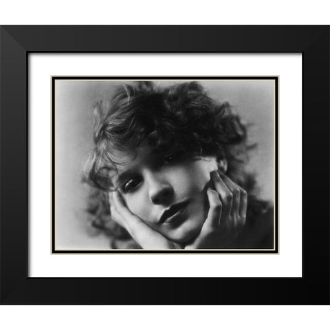 Lili Damita Black Modern Wood Framed Art Print with Double Matting by Hollywood Photo Archive
