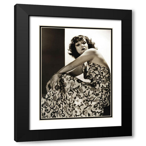 Lupe Velex Black Modern Wood Framed Art Print with Double Matting by Hollywood Photo Archive