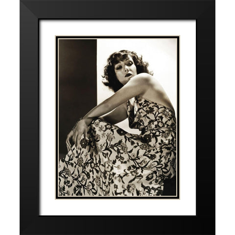 Lupe Velex Black Modern Wood Framed Art Print with Double Matting by Hollywood Photo Archive