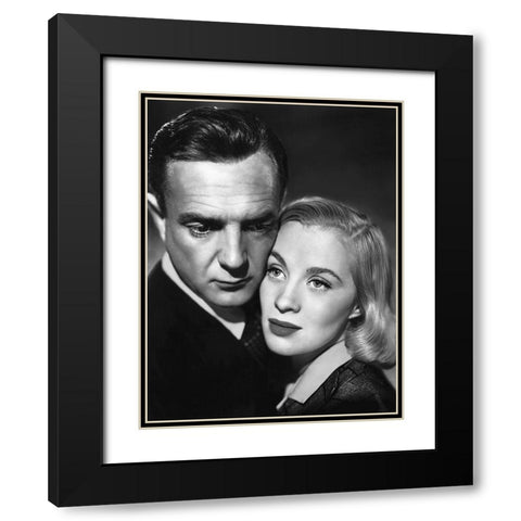 Mai Zetterling Black Modern Wood Framed Art Print with Double Matting by Hollywood Photo Archive