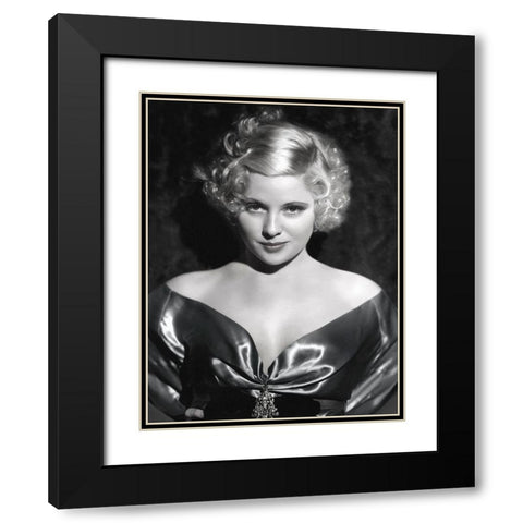 Mary Carlisle Black Modern Wood Framed Art Print with Double Matting by Hollywood Photo Archive