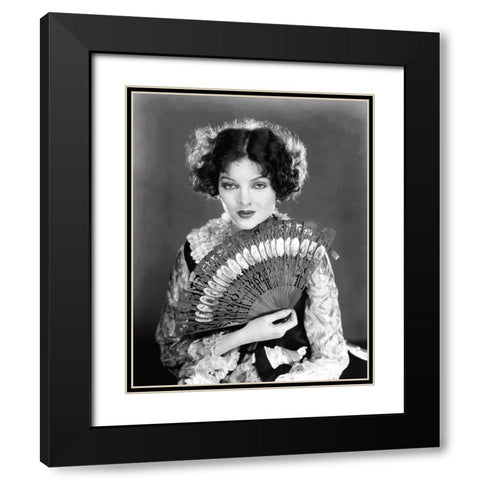 Myrna Loy - The Desert Song Black Modern Wood Framed Art Print with Double Matting by Hollywood Photo Archive
