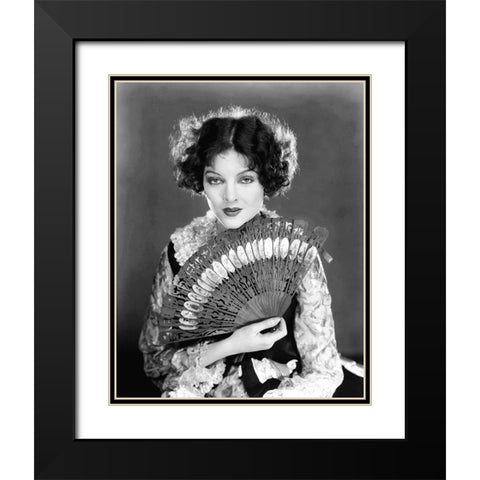 Myrna Loy - The Desert Song Black Modern Wood Framed Art Print with Double Matting by Hollywood Photo Archive