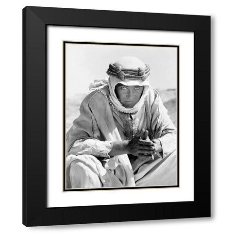 Peter OToole -  Lawrence of Arabia  02C Black Modern Wood Framed Art Print with Double Matting by Hollywood Photo Archive