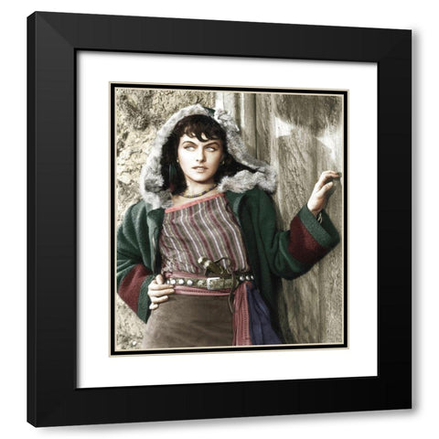 Paulette Goddard  - North West Mounted Police Black Modern Wood Framed Art Print with Double Matting by Hollywood Photo Archive