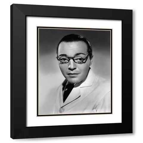 Peter Lorre - Mr. Moto Black Modern Wood Framed Art Print with Double Matting by Hollywood Photo Archive