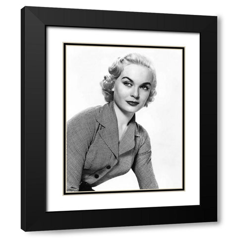 Shirley Eaton Black Modern Wood Framed Art Print with Double Matting by Hollywood Photo Archive