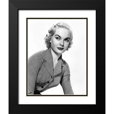 Shirley Eaton Black Modern Wood Framed Art Print with Double Matting by Hollywood Photo Archive