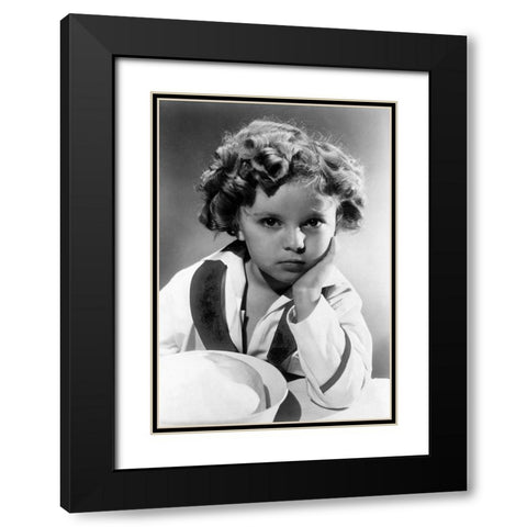 Shirley Temple - Captain January Black Modern Wood Framed Art Print with Double Matting by Hollywood Photo Archive