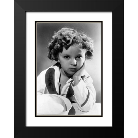 Shirley Temple - Captain January Black Modern Wood Framed Art Print with Double Matting by Hollywood Photo Archive