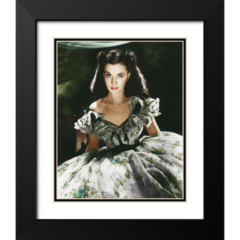 Vivien Leigh - Gone With The Wind Black Modern Wood Framed Art Print with Double Matting by Hollywood Photo Archive