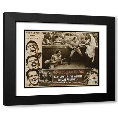 Cary Grant - Gunga Din Black Modern Wood Framed Art Print with Double Matting by Hollywood Photo Archive