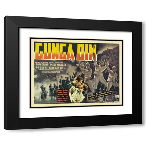Cary Grant - Gunga Din Black Modern Wood Framed Art Print with Double Matting by Hollywood Photo Archive