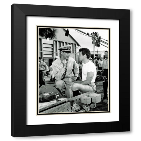 Cary Grant - Operation Pettycoat Black Modern Wood Framed Art Print with Double Matting by Hollywood Photo Archive