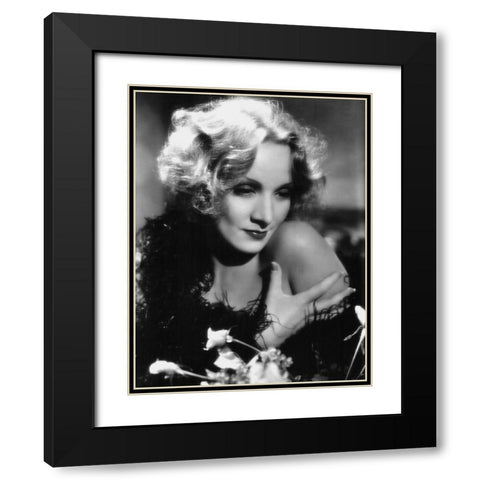 Marlene Dietrich - Shanghai Express Black Modern Wood Framed Art Print with Double Matting by Hollywood Photo Archive