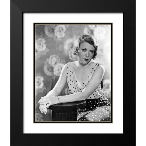Ruth Chatterton - Frisco Jenny Black Modern Wood Framed Art Print with Double Matting by Hollywood Photo Archive