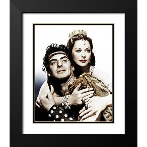 Victor Mature Black Modern Wood Framed Art Print with Double Matting by Hollywood Photo Archive