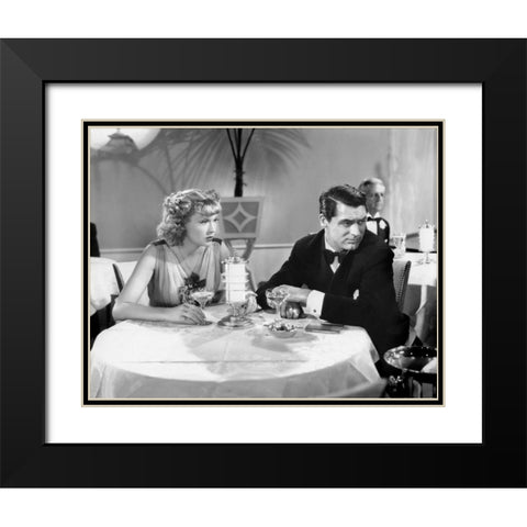 Cary Grant Black Modern Wood Framed Art Print with Double Matting by Hollywood Photo Archive