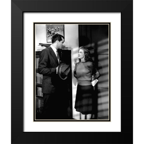 Cary Grant - The Bachelor and the Bobby-Soxer Black Modern Wood Framed Art Print with Double Matting by Hollywood Photo Archive