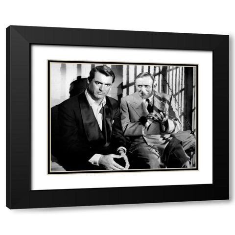 Cary Grant - Bringing Up Baby Black Modern Wood Framed Art Print with Double Matting by Hollywood Photo Archive