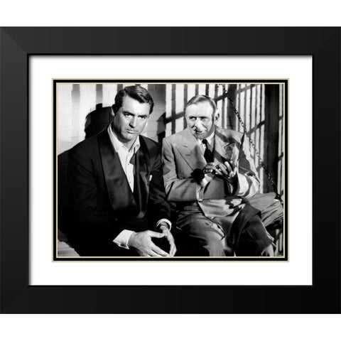Cary Grant - Bringing Up Baby Black Modern Wood Framed Art Print with Double Matting by Hollywood Photo Archive