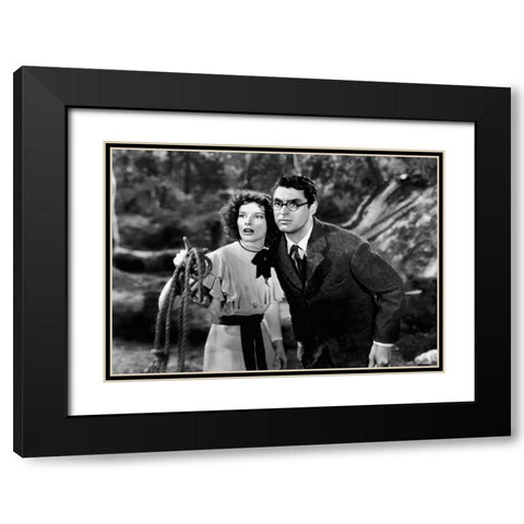 Cary Grant - Bringing Up Baby Black Modern Wood Framed Art Print with Double Matting by Hollywood Photo Archive