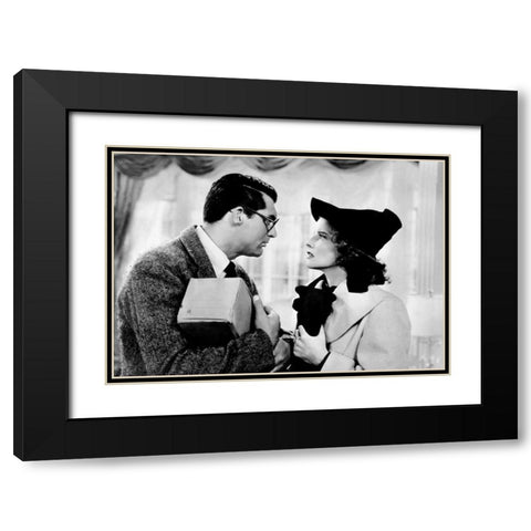 Cary Grant - Bringing Up Baby Black Modern Wood Framed Art Print with Double Matting by Hollywood Photo Archive