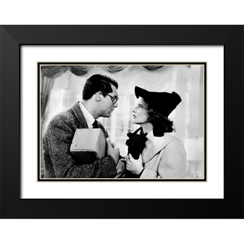 Cary Grant - Bringing Up Baby Black Modern Wood Framed Art Print with Double Matting by Hollywood Photo Archive