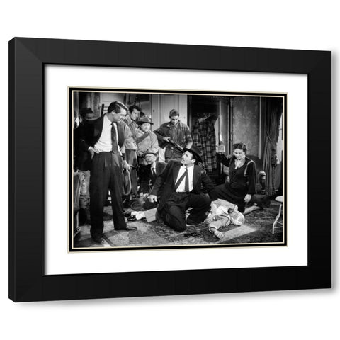 Cary Grant Black Modern Wood Framed Art Print with Double Matting by Hollywood Photo Archive