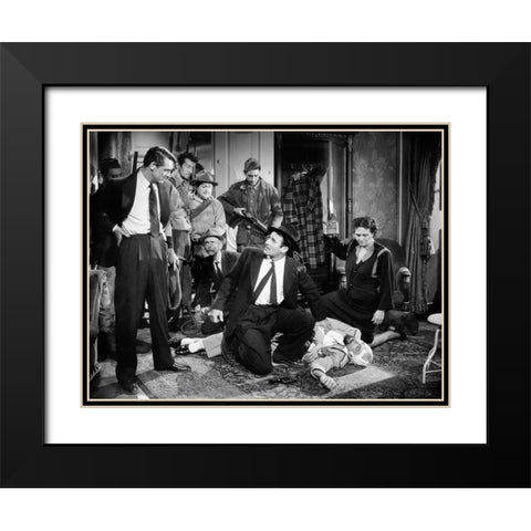 Cary Grant Black Modern Wood Framed Art Print with Double Matting by Hollywood Photo Archive