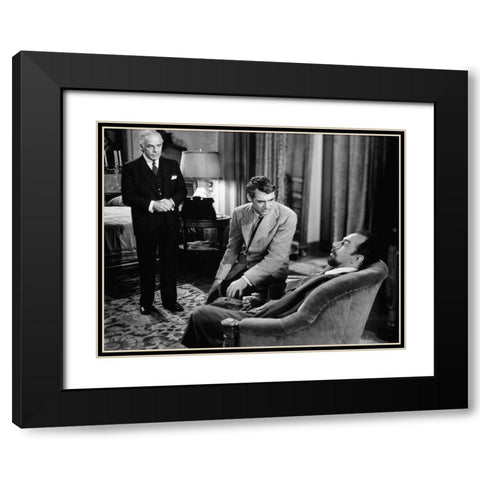 Cary Grant Black Modern Wood Framed Art Print with Double Matting by Hollywood Photo Archive