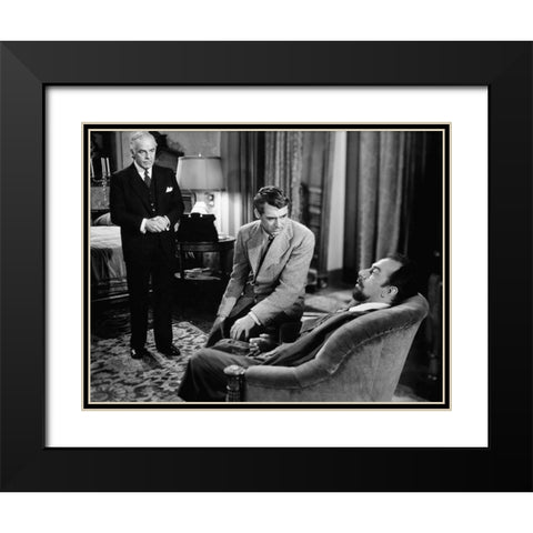 Cary Grant Black Modern Wood Framed Art Print with Double Matting by Hollywood Photo Archive