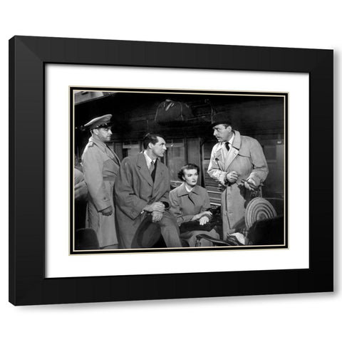 Cary Grant Black Modern Wood Framed Art Print with Double Matting by Hollywood Photo Archive