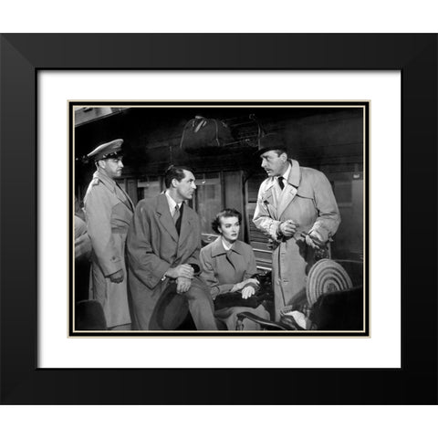 Cary Grant Black Modern Wood Framed Art Print with Double Matting by Hollywood Photo Archive