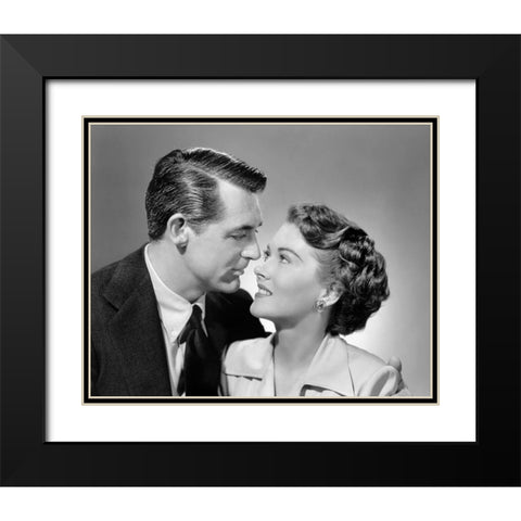 Cary Grant Black Modern Wood Framed Art Print with Double Matting by Hollywood Photo Archive