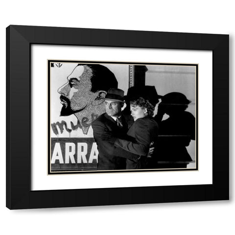 Cary Grant Black Modern Wood Framed Art Print with Double Matting by Hollywood Photo Archive