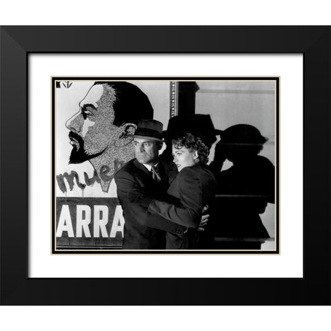 Cary Grant Black Modern Wood Framed Art Print with Double Matting by Hollywood Photo Archive