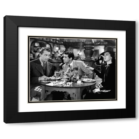 Cary Grant - His Girl Friday Black Modern Wood Framed Art Print with Double Matting by Hollywood Photo Archive