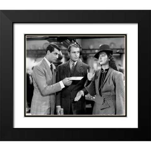 Cary Grant - His Girl Friday Black Modern Wood Framed Art Print with Double Matting by Hollywood Photo Archive