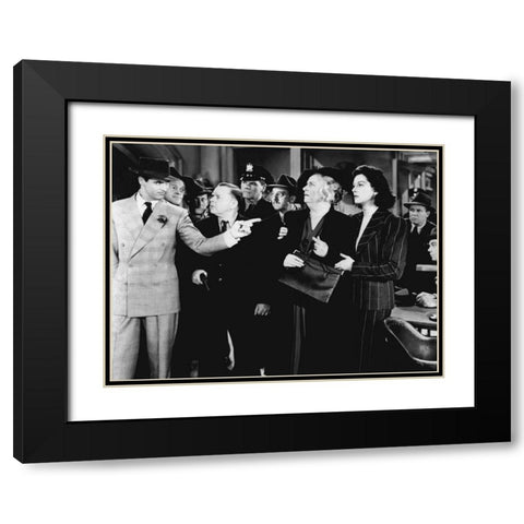 Cary Grant - His Girl Friday Black Modern Wood Framed Art Print with Double Matting by Hollywood Photo Archive