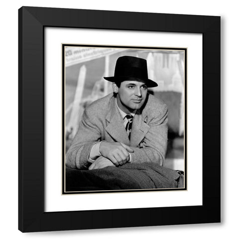 Cary Grant - His Girl Friday Black Modern Wood Framed Art Print with Double Matting by Hollywood Photo Archive