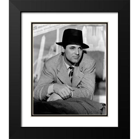 Cary Grant - His Girl Friday Black Modern Wood Framed Art Print with Double Matting by Hollywood Photo Archive